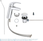 Basin Mixer Tap with Pop-Up Waste Set Chrome