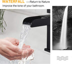 Basin Mixer Taps Square with Slotted Pop-Up Waste