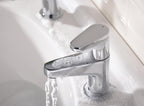 Basin Mixer with Clicker Waste Chrome