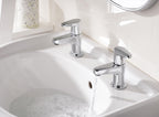 Basin Mixer with Clicker Waste Chrome