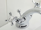 Basin Pillar Taps with Crosshead Handles Single Flow