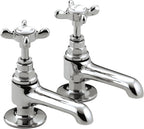 Basin Pillar Taps with Crosshead Handles Single Flow