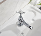 Basin Pillar Taps with Crosshead Handles Single Flow