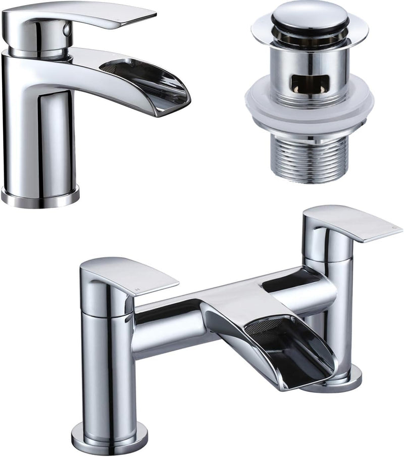 Basin Tap and Bath Waterfall Bathroom Sink Mixer