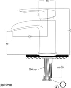 Basin Tap and Bath Waterfall Bathroom Sink Mixer