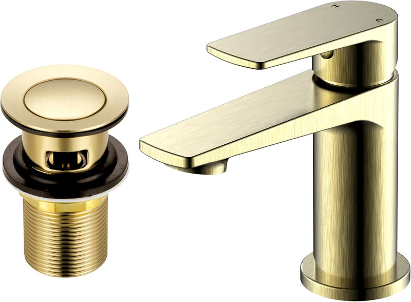Basin Tap with Click Clack Waste Single Lever
