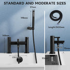 Basin Taps Pair and Bath Filler Tap
