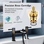 Basin Taps Pair and Bath Filler Tap
