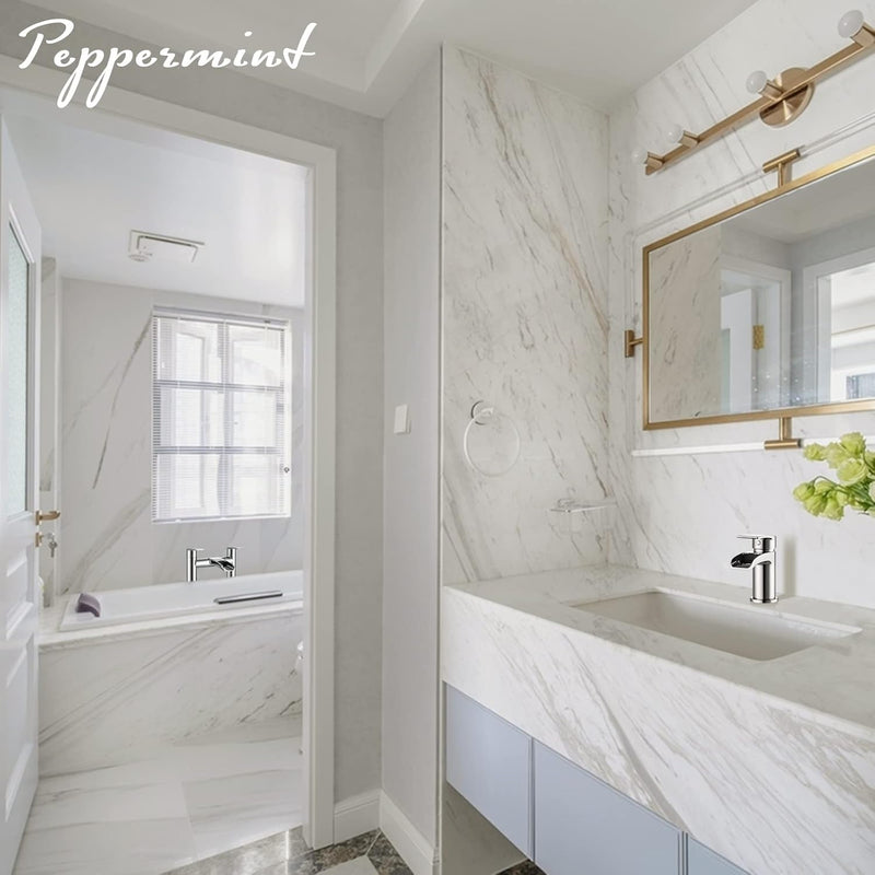 Basin Taps with Waste and Waterfall Bath Mixer