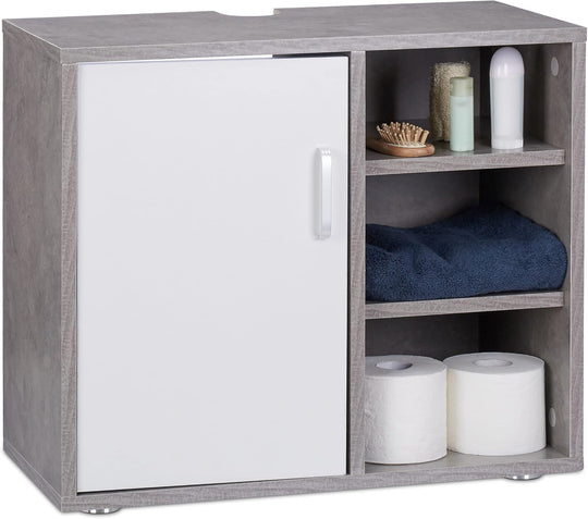 Basin Vanity Unit One Door Bathroom Under-Sink Cabinet