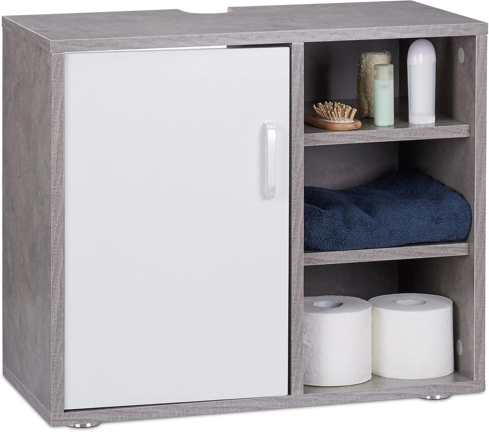 Basin Vanity Unit One Door Bathroom Under-Sink Cabinet