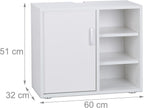 Basin Vanity Unit One Door Bathroom Under-Sink Cabinet