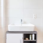 Basin Vanity Unit One Door Bathroom Under-Sink Cabinet