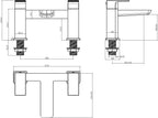 Bath Filler Mixer Tap Faucet Bathtub Bathroom Sink
