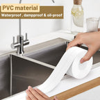 Bath Sealant Strip 3 Rolls Bathroom Tape Waterproof