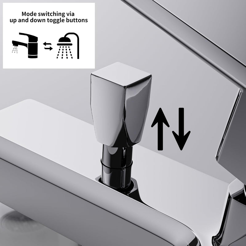 Bath Shower Mixer Tap Single Lever Bathtub Monobloc