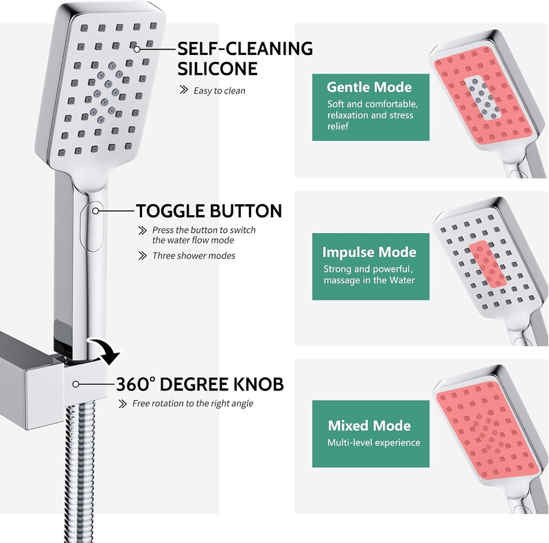 Bath Shower Mixer Tap Single Lever Bathtub Monobloc