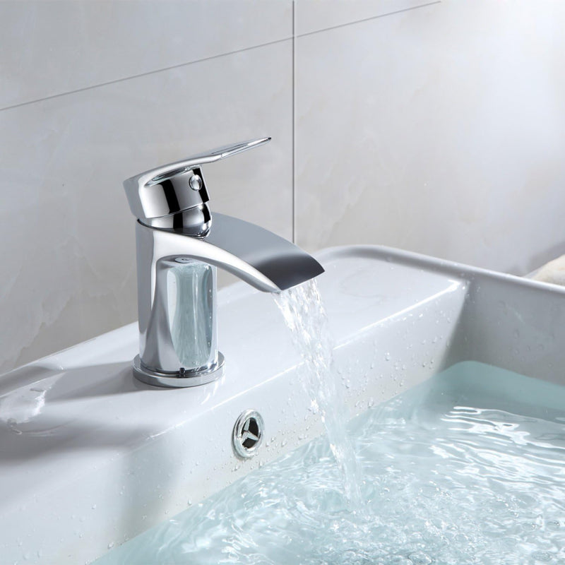 Bath Tap and Basin Mixer Set with Slotted