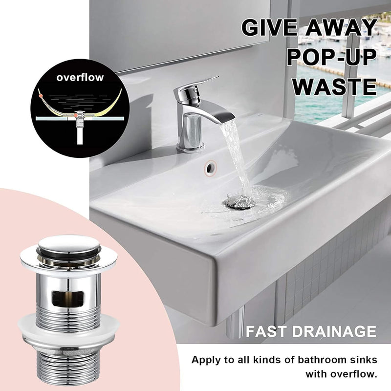 Bath Tap and Basin Mixer Set with Slotted