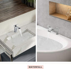 Bath Tap and Basin Mixer Set with Slotted