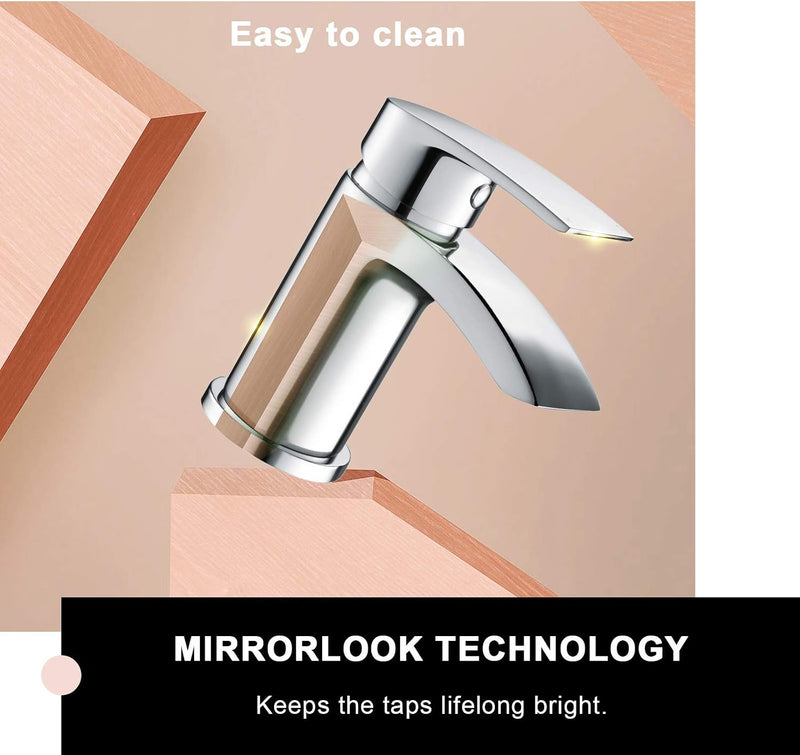 Bath Tap and Basin Mixer Set with Slotted