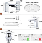 Bath Tap and Basin Taps with Waste Set