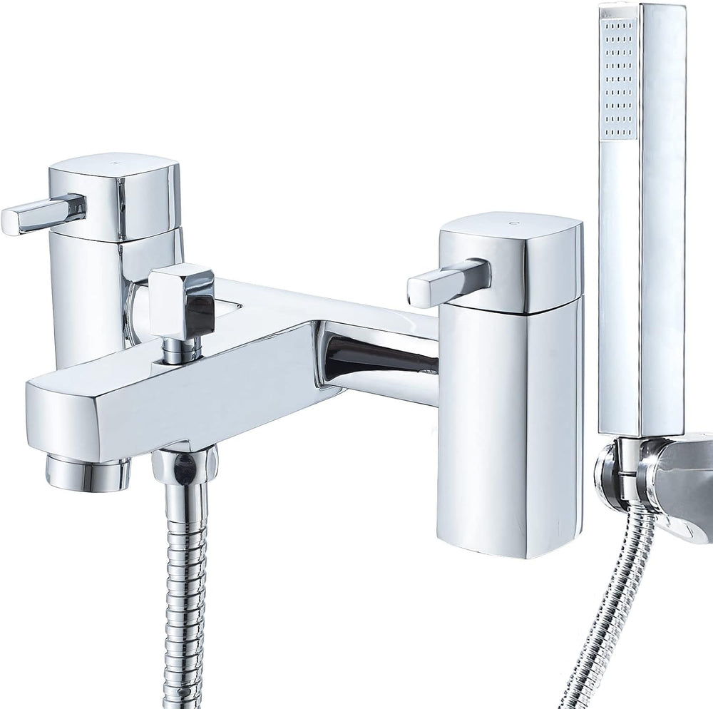 Bath Taps with Shower Bathroom Square Tub Mixer