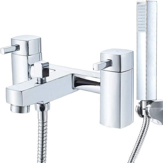Bath Taps with Shower Bathroom Square Tub Mixer