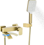 Bath Taps with Shower Brushed Waterfall Bathroom Bathtub