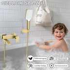 Bath Taps with Shower Brushed Waterfall Bathroom Bathtub
