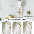 Bath Taps with Shower Brushed Waterfall Bathroom Bathtub