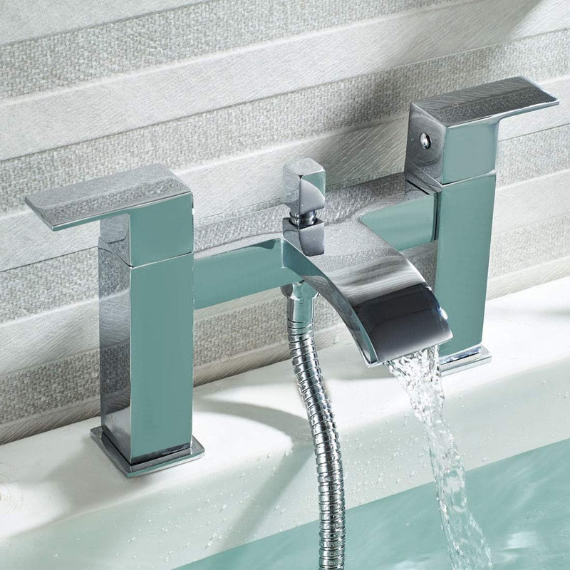Bath Taps with Shower Waterfall Bathroom Bathtub Mixer