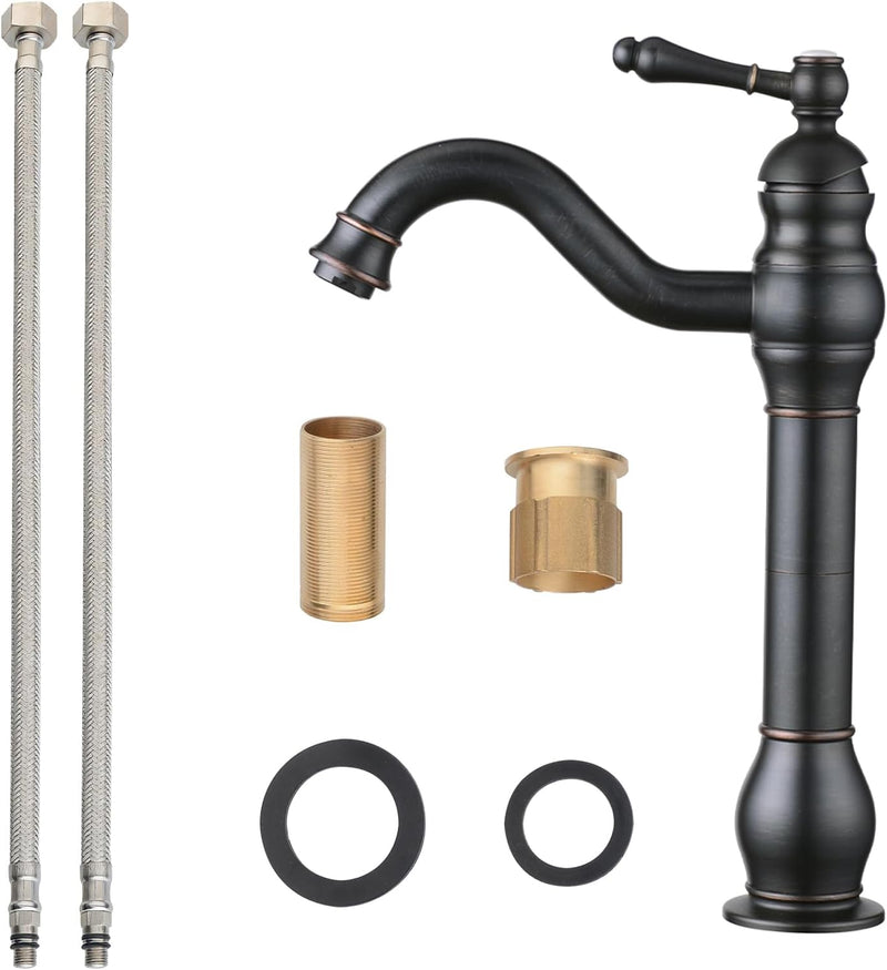 Bathroom Basin Mixer Faucet Pure Copper Handle Single