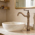 Bathroom Basin Mixer Faucet Pure Copper Handle Single