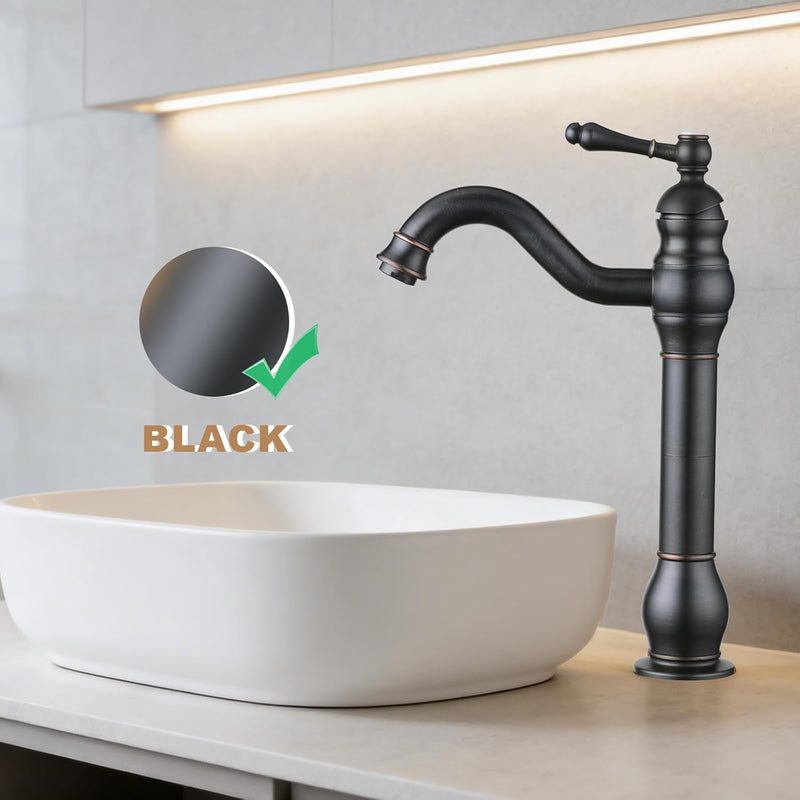 Bathroom Basin Mixer Faucet Pure Copper Handle Single