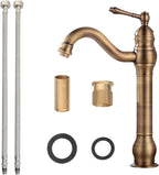 Bathroom Basin Mixer Faucet Pure Copper Handle Single