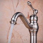 Bathroom Basin Mixer Faucet Pure Copper Handle Single