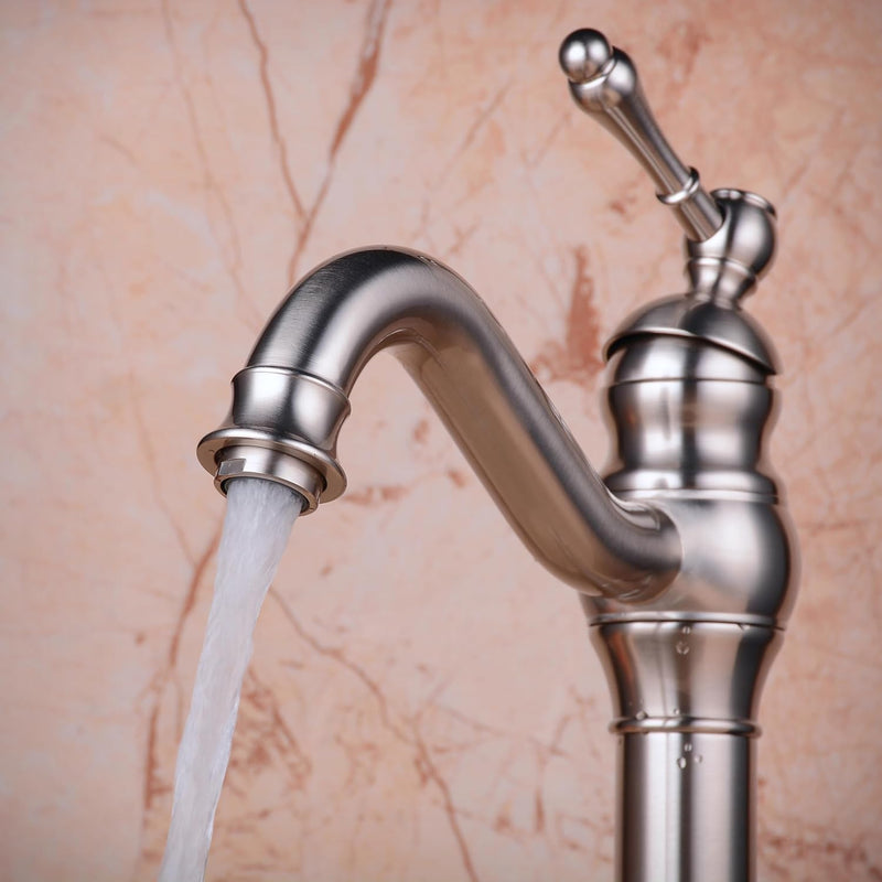 Bathroom Basin Mixer Faucet Pure Copper Handle Single