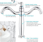 Bathroom Basin Mixer Tap Mono High Rise