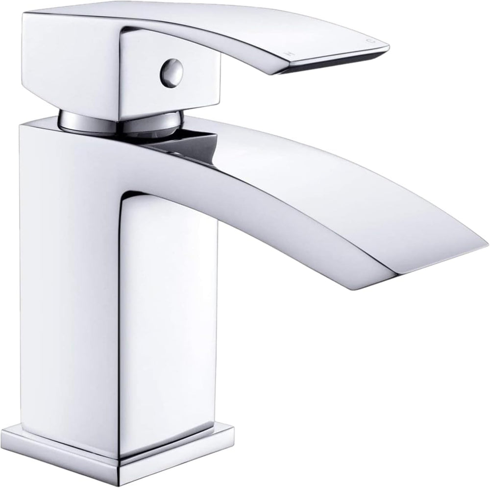 Bathroom Basin Sink Mixer Taps with Waterfall Spout