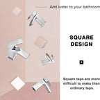 Bathroom Basin Sink Mixer Taps with Waterfall Spout