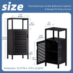 Bathroom Cabinet Bamboo Floor Free Standing 4 Tier