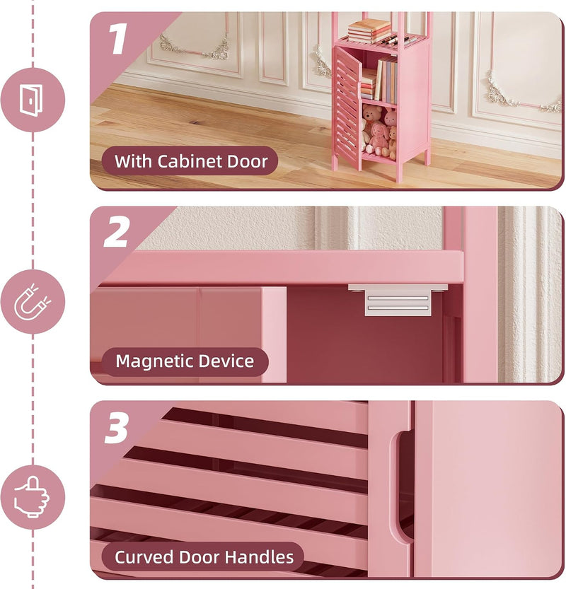 Bathroom Cabinet Bamboo Floor Free Standing 4 Tier