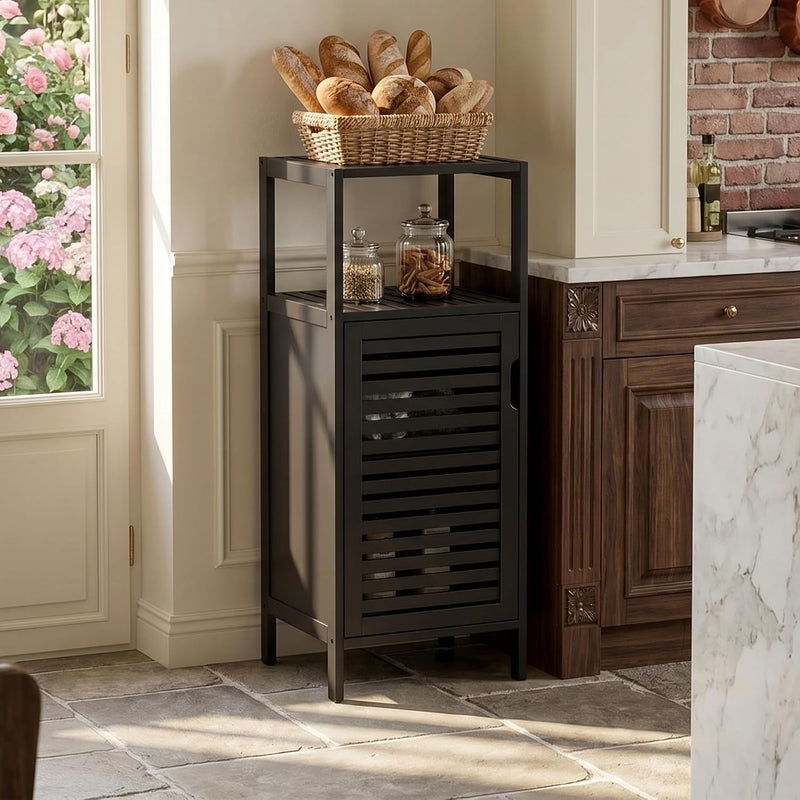 Bathroom Cabinet Bamboo Floor Free Standing 4 Tier
