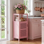 Bathroom Cabinet Bamboo Floor Free Standing 4 Tier