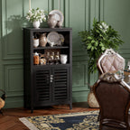 Bathroom Cabinet Bamboo Side Storage Organiser with 2