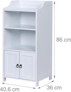 Bathroom Cabinet Hxwxd: 86x40.5x36CM 4 Shelves 2