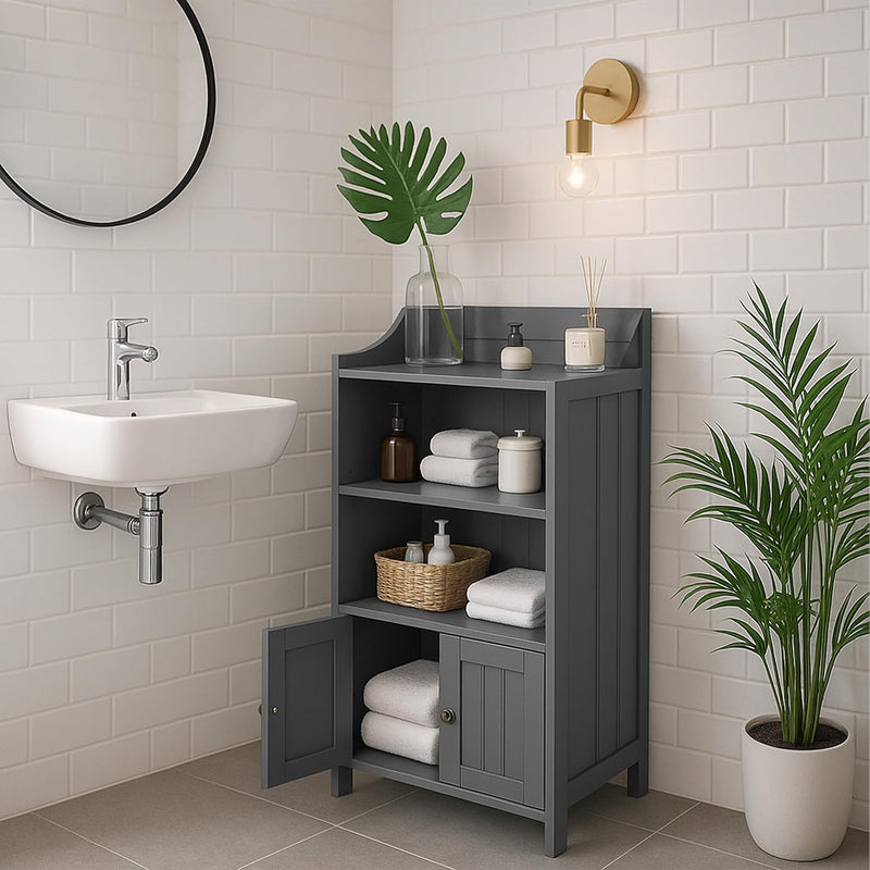 Bathroom Cabinet Hxwxd: 86x40.5x36CM 4 Shelves 2