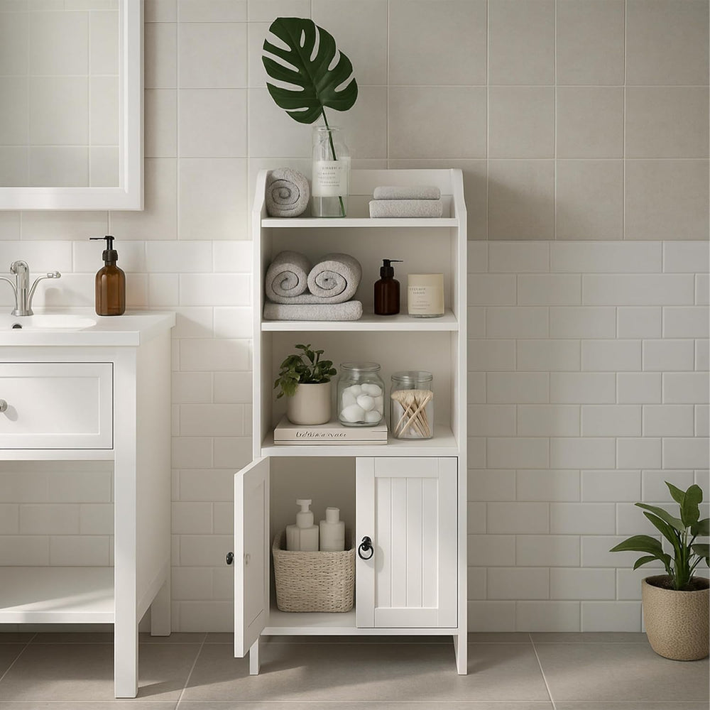 Bathroom Cabinet Hxwxd: 86x40.5x36CM 4 Shelves 2