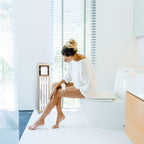 Bathroom Cabinet Toilet Roll Holder Free-Standing Wooden Storage